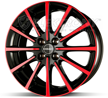 Alu kola Borbet BL4 Black Red 7x17 4x100 ET40