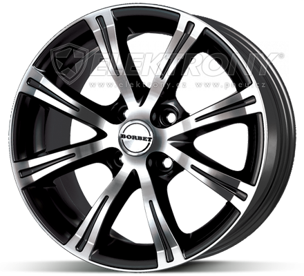 Alu kola Borbet X8 Black 7x15 4x100 ET35