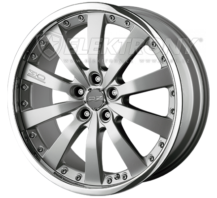 Alu kola OZ Michelangelo II Silver 8,5x18 5x108 ET37