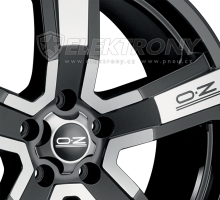 Alu kola OZ Versilia Black 9,5x20 5x112 ET40