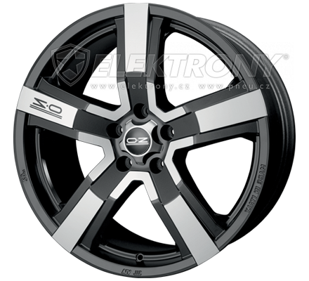 Alu kola OZ Versilia Black 9,5x20 5x112 ET40
