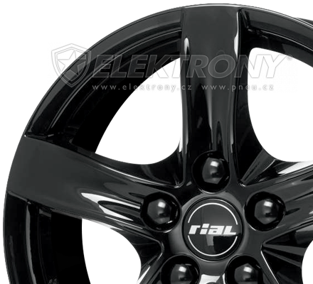 Alu kola Rial Arktis Black 8x18 5x114 ET35