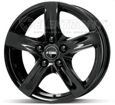 Alu kola Rial Arktis Black 8x18 5x114 ET35