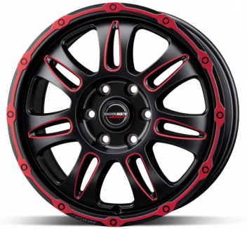 Borbet CW8 Red Polished