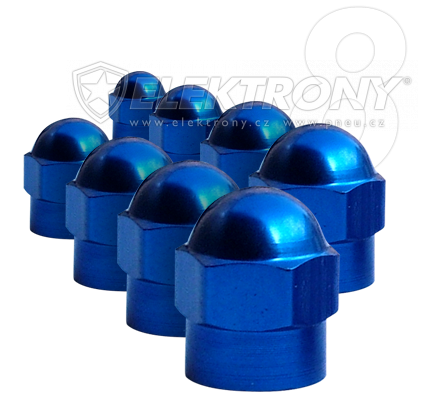 Ventilky, TPMS  Záložní čepičky ventilků C01B modré 8ks