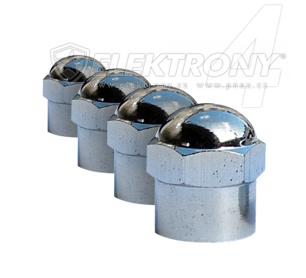 Ventilky, TPMS  Záložní čepičky ventilků C01S stříbrné 4ks