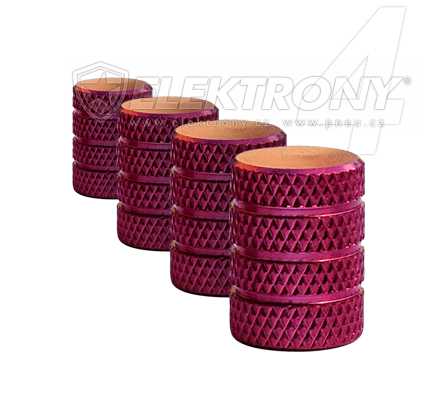 Ventilky, TPMS  Záložní čepičky ventilků C04R červené 4ks