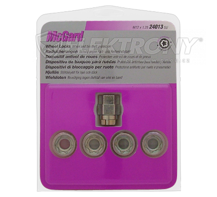 Dle rozměru McGard Matky bezpečnostní M12x1,25x19,7 24013 kužel otevřené