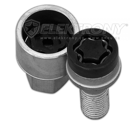 Dle rozměru McGard Šrouby bezpečnostní černé M12x1,5x24 27204SUB kužel Černé