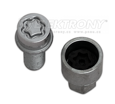 Dle rozměru McGard Šrouby bezpečnostní černé M14x1,5x28,5 27222SUB kužel Černé