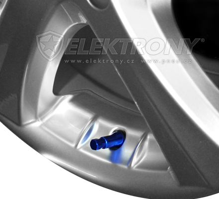 Ventilky, TPMS  Ventilky chromové modré