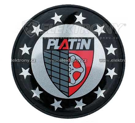 Nabelkappen mit Logo  Platin 