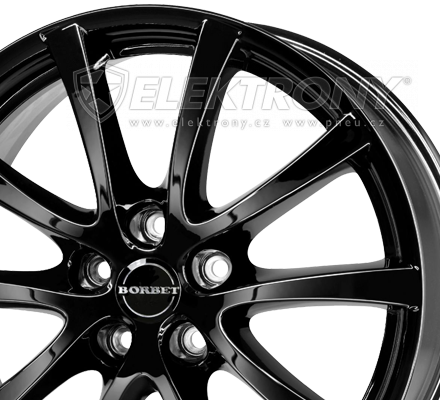 Alu kola Borbet LV5 Black 7x16 5x108 ET40