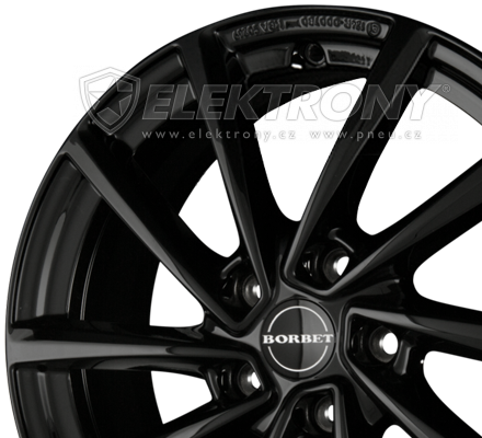 Alu kola Borbet V Black Glossy 7x17 5x112 ET49