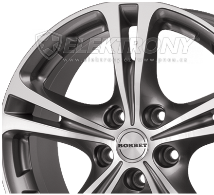 Alu kola Borbet XL Graphit 8x18 5x110 ET40