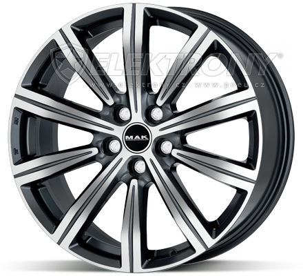 Alu kola MAK Birmingham GunMetal