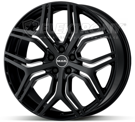 Alu kola MAK Kingdom FullBlack 9,5x22 5x108 ET42