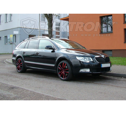 Alu kola MAK Milano Black Red