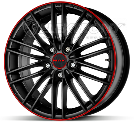 Alu kola MAK Rapide Red Black