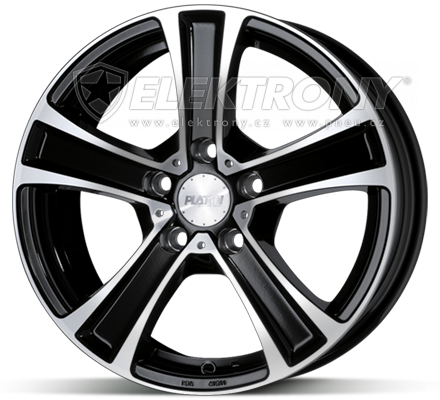 Alu kola Platin P56 Black 6,5x15 5x108 ET45