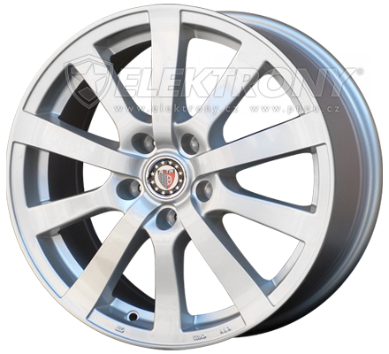 Alu kola Platin P58 Silber