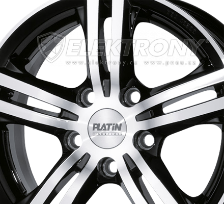 Alu kola Platin P63 Black 7,5x17 5x120 ET45
