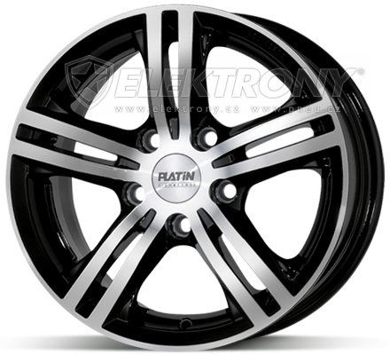 Alu kola Platin P63 Black 7,5x17 5x120 ET45