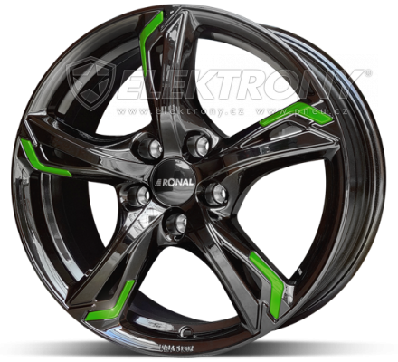 Alu kola Ronal R62 JB Green 8x19 5x112 ET35