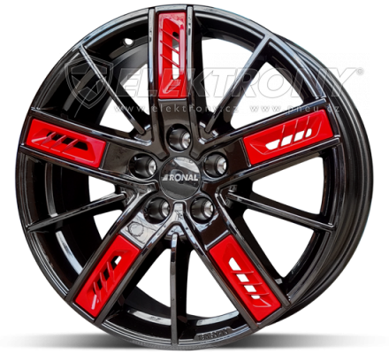 Alu kola Ronal R67 JB Red Right 8,5x20 5x114 ET40