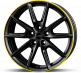 Borbet LX19 Black Yellow 8x19 5x112 ET50
