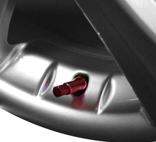  Ventilky chromové červené